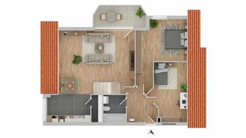 Foto - Helle 4-Zimmer-Dachstudio-Wohnung zu vermieten