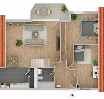 Helle 4-Zimmer-Dachstudio-Wohnung zu vermieten - Mönchweiler