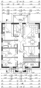 Foto - Geräumige 5-Zimmer-Wohnung mit Balkon in Verden – 130 m²