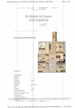 Foto - 4 Zimmer Etagenwohnung zur Miete in Bad Laasphe