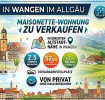 Wangen im Allgäu - 2,5 Zimmer Maisonettewohnung