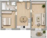 Foto - Eigentumswohnung 2 ZKB 65 m² in 86653 Monheim