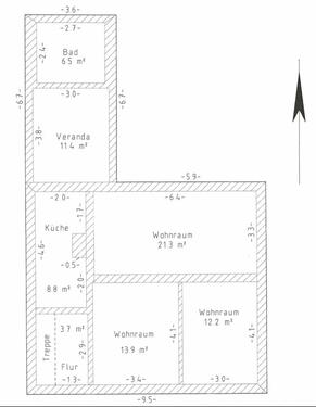 Foto - 3 Zimmer Einfamilienhaus zum Kaufen in Ducherow