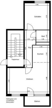Foto - 2 Zimmer Etagenwohnung zur Miete in Nordhausen