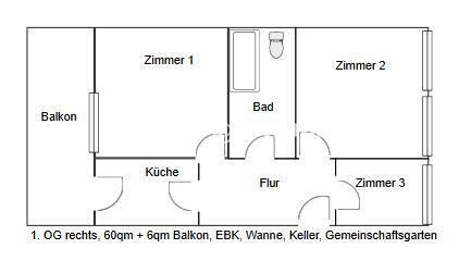 Foto - 3 Zimmer Etagenwohnung zur Miete in Hamburg