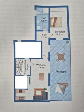Foto - 2 Zimmer im Souterrain - 745,00 EUR Kaltmiete,