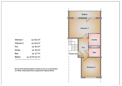 Foto - Etagenwohnung in Frankfurt (Oder) zur Miete