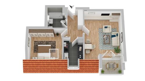 Foto - 2 Zimmer Etagenwohnung zur Miete in Dresden