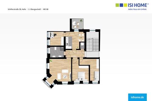 Foto - Moderne Altbauwohnung mit Balkon -WE08