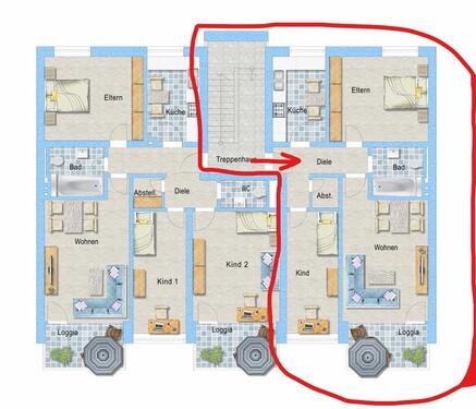 Foto - 3 Zimmer Etagenwohnung zur Miete in Mönchengladbach