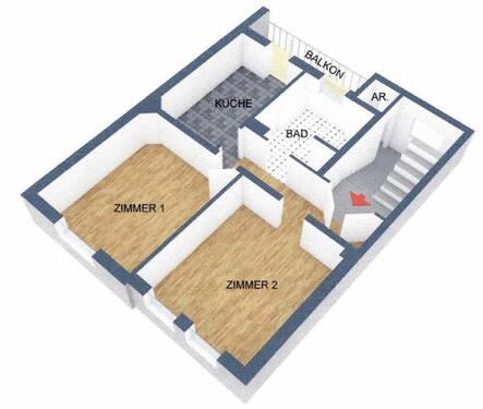 Foto - 2 ZKB in Frankfurt-Höchst - 750,00&nbsp;EUR Kaltmiete, ca.&nbsp; 73,00&nbsp;m&sup2;