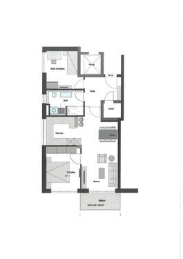 Foto - 3 Zimmer Etagenwohnung zur Miete in Augsburg