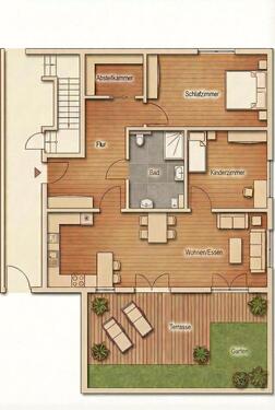 Foto - 3.5 Zimmer Erdgeschoßwohnung zur Miete in Wald