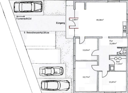 Foto - Renovierte Büroräume - TOP LAGE - 5 Parkplätze - Lindenhof