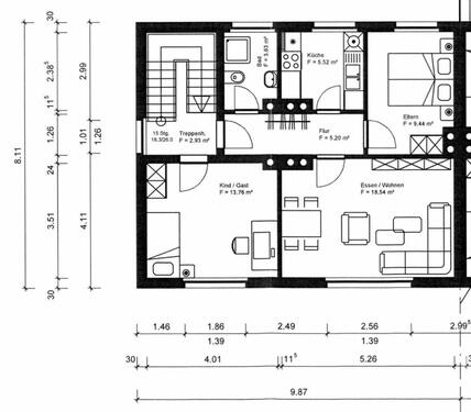 Foto - 3 Zimmer WHG - Obergeschoss inkl. Stellplatz OHNE BALKON
