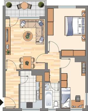 Foto - 3 Zimmer Erdgeschoßwohnung zur Miete in Dortmund