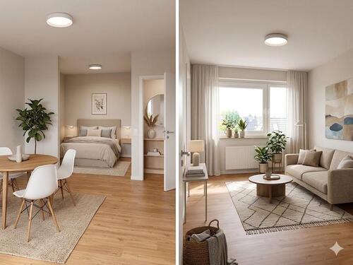 Foto - Geschmackvolle 1,5-Zimmer-Wohnung mit PKW Stellpl.Loggia, EBK in