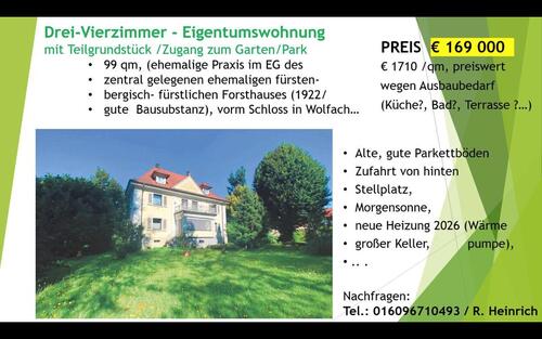 Foto - 3 -4 Zimmer Wohnung mit Zugang zum Garten Stadtmitte Wolfach
