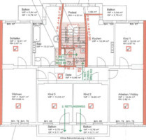 Helle, frisch renovierte 6-Raum Wohnung - 4 Balkone - Naumburg (Saale)