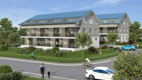 Foto - Neuwertig I KfW40+ I Wohnung 0.2 Süd: Lichtdurchflutete, wohngesunde 1,5 Zimmerwohnung in Radolfzell-Güttingen