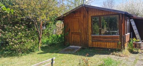 Foto - Schöner Pachtgarten mit Gartenhütte, Teich & Obstbäumen