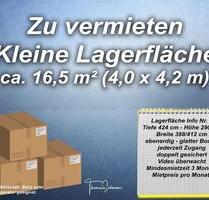 Ich vermiete eine kleine Lagerfläche ca. 16,5 qm - Lehre