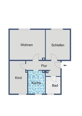 Foto - Etagenwohnung in Edermünde zur Miete