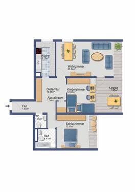 Foto - 3-Zimmer-Wohnung in Hochheim zu vermieten