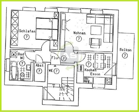 Foto - 2 Zimmer Erdgeschoßwohnung zur Miete in Reinsdorf
