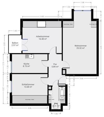 Foto - 3 Zimmer Dachgeschoßwohnung zum Kaufen in Stuttgart