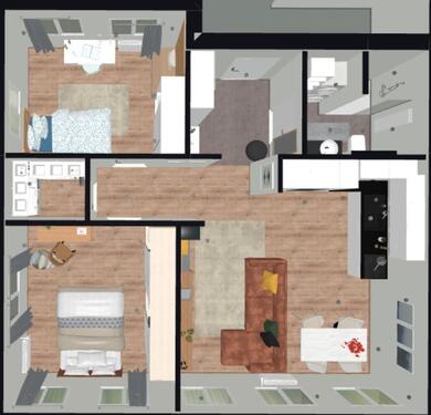 Foto - 3 Zimmer Erdgeschoßwohnung zur Miete in Hessisch Lichtenau