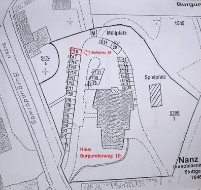 Foto - Pkw Stellplatz - Ulm Eselsberg - Burgunderweg 10