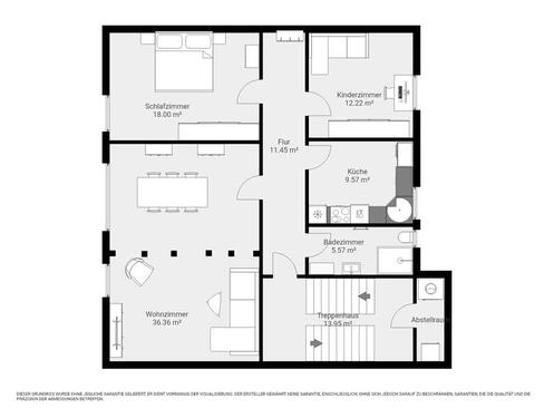 Foto - 3.5 Zimmer Dachgeschoßwohnung zur Miete in Radevormwald