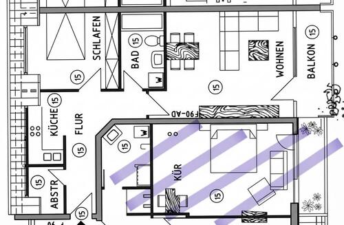 Foto - 2 Zimmer Dachgeschoßwohnung zum Kaufen in Wuppertal
