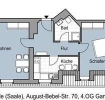 Eine wie Keine! - 560,00 EUR Kaltmiete, in Halle (Saale) (PLZ: 06108)