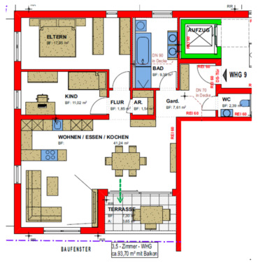 Foto - 3 Zimmer Etagenwohnung zur Miete in Senden