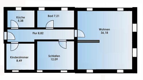 Foto - Etagenwohnung in Nobitz zur Miete