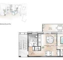 Erstbezug - 2-Zimmer-Wohnung mit Balkon inkl. Parkplatz - Kitzingen