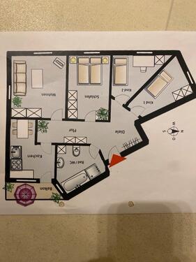Foto - 4 Zimmer Wohnung zum verkaufen - 360.000,00&nbsp;EUR Kaufpreis, ca.&nbsp; 86,00&nbsp;m&sup2;