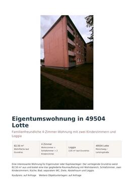 Foto - Eigentums Wohnung 4 Zimmer 82,5 qm²