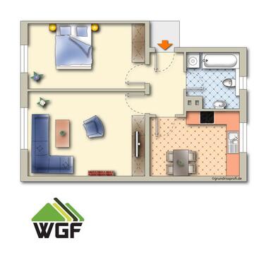 Foto - 2 Zimmer Etagenwohnung zur Miete in Finsterwalde