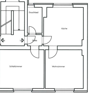 Foto - Sanierte 2 ZKDB ab sofort - 450,00&nbsp;EUR Kaltmiete, ca.&nbsp; 52,00&nbsp;m&sup2;