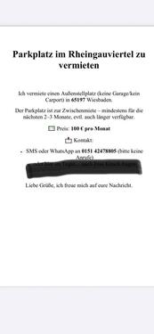 Foto - Parkplatz zu vermieten - 90,00 EUR Miete,