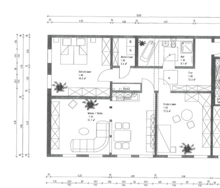 Foto - Helle 3-Zimmer-Wohnung mit Garage in zentraler Lage