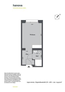 Foto - 1 Zimmer Etagenwohnung zur Miete in Hannover