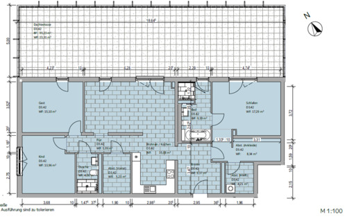 Foto - 4-Zimmer-Penthouse-Wohnung mit XXL-Dachterrasse ! Neubau ! Mietwohnungen in Fallersleben
