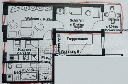 Foto - 2-Raumwohnung in der Franzstraße