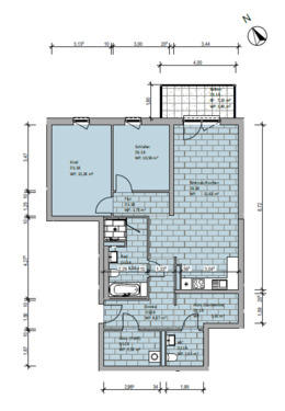 Foto - Moderne 3-Zimmer-Wohnung mit Balkon ! Neubau ! Mietwohnungen in Fallersleben