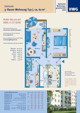 Foto - 3 Zimmer Etagenwohnung in Halle (Saale)