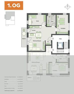 Foto - Moderne, energiesparende 3-Zimmer Wohnung in Illertissen